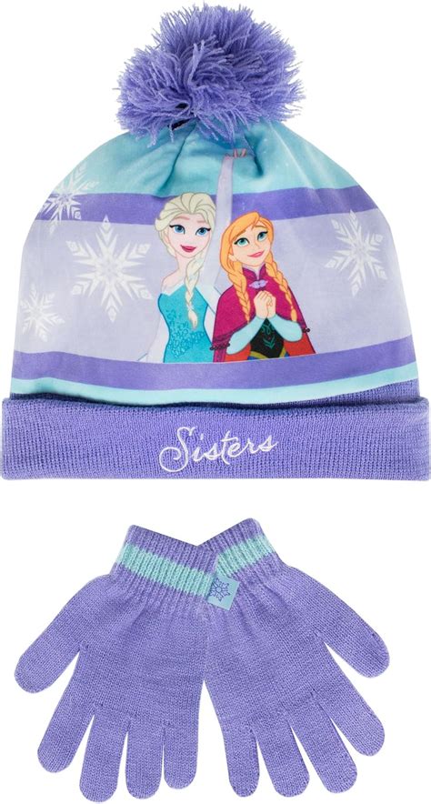 frozen hat and gloves|disney frozen hat set.